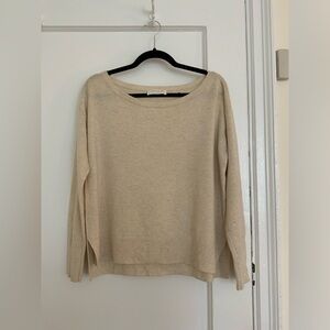 Everlane Pure Cashmere Boatneck Lightweight Sweater